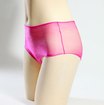 culotte-rose-fuchsia-transparente-nylon-sans-gousset