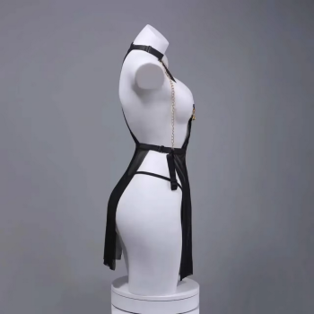 nuisette-sexy-bondage-transparente-noire-pince-tetons-7