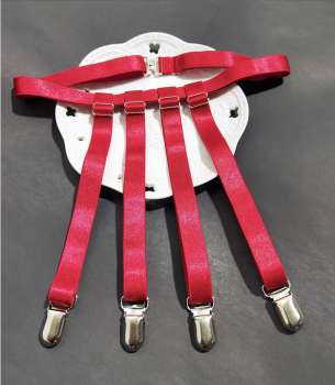 porte-jarretelles-rouge-simple-elastique-4-clips