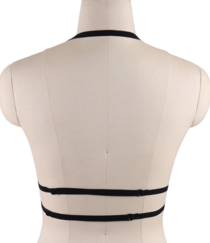 Soutien-gorge harnais noir réglable original