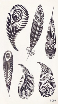tatouages-temporaires-plumes-stylisees