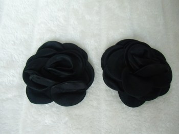 Cache-tétons nippies forme rose noire