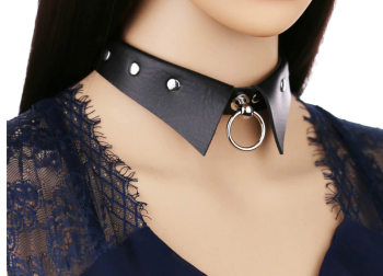 collier-bdsm-simili-cuir-noir-faux-col-anneau-argente