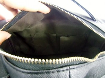 Grand sac à main noir à cerises simili cuir rockabilly pin-up