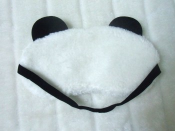 Masque de sommeil tête de panda yeux mobiles