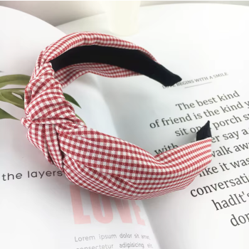 Serre-tête turban rétro original coiffure pin-up vichy