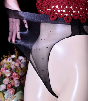 string-transparent-noir-pois-noir